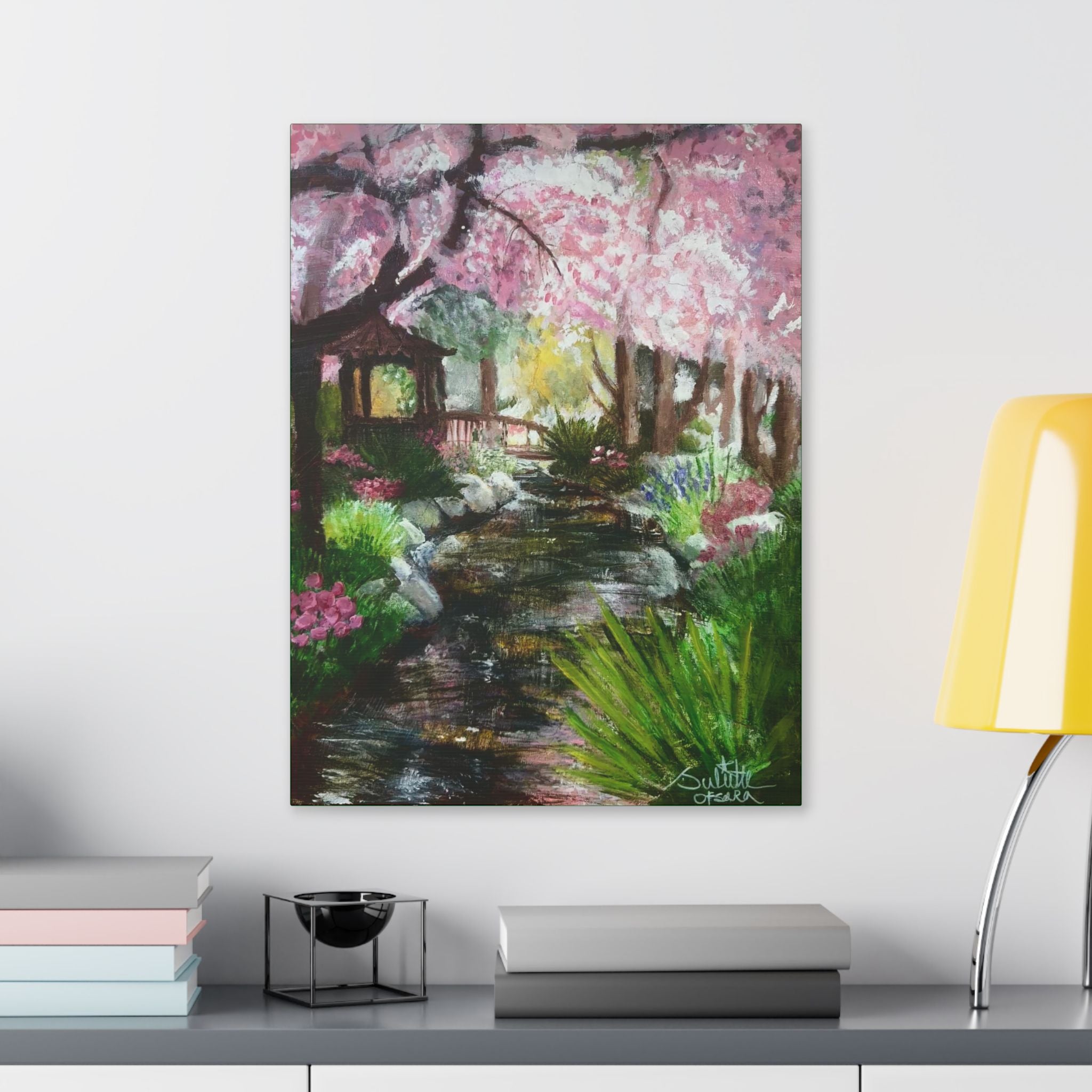 Cherry Blossom Garden Canvas